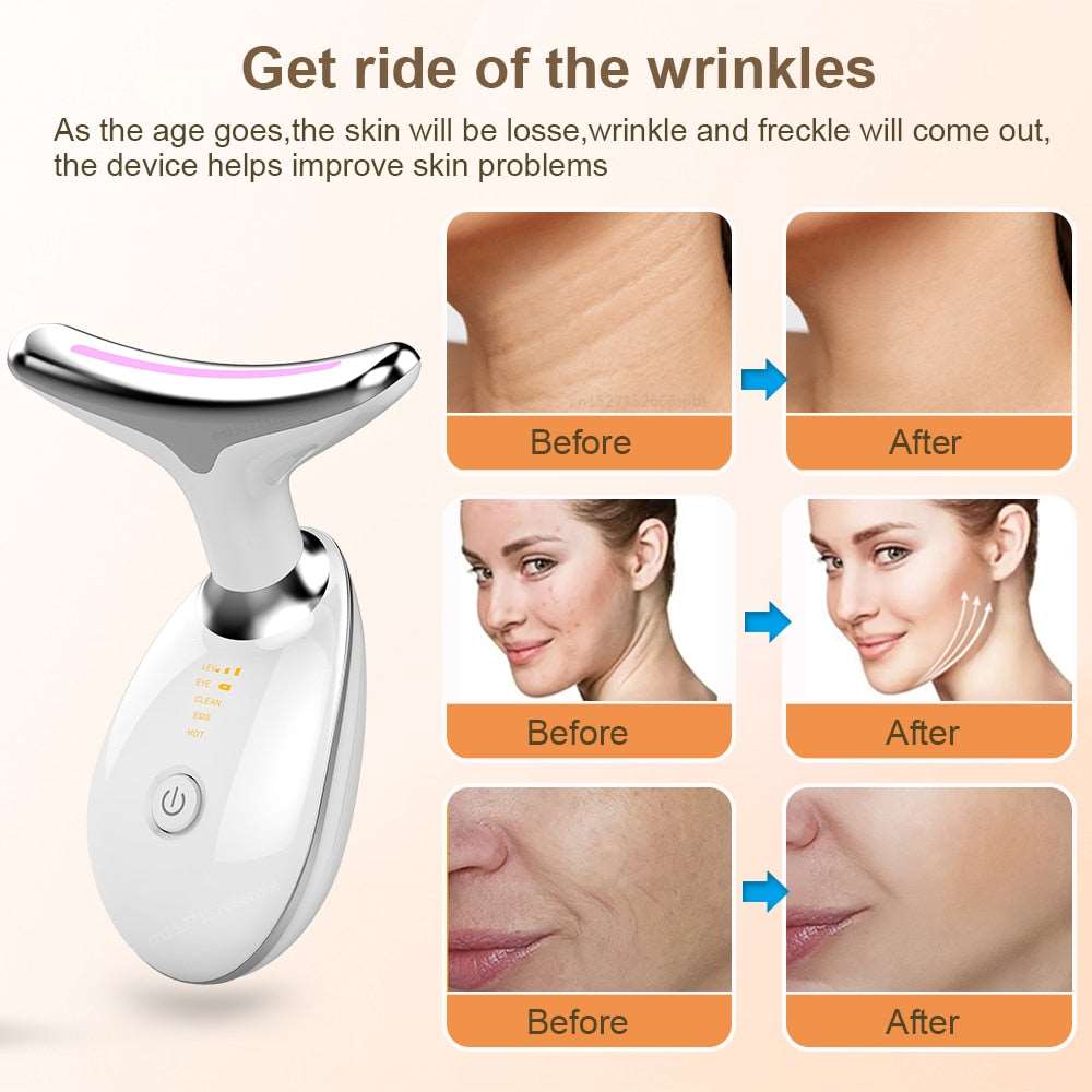 Neck and Face Skin Tightening Device IPL Skin Care Device Electric Massagers BeautifyMagic™ 